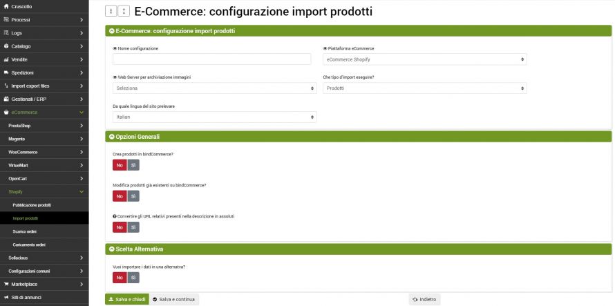 thumb shopify import prodotti